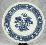 Blue Transferware Masons Manchu Cup And Saucer With Plate 1940s