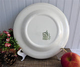 Old Curiosity Shop Green Transferware Dinner Plate 1940s Royal China 10 Inch