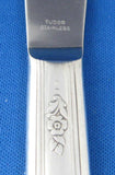Oneida Queen Bess Table Knives Set Of 6 And 1 Elegant 1950s Floral Silverplate Stainless Blades