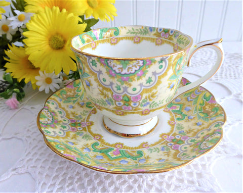 Paisley Shawl Royal Albert Floral Chintz Cup And Saucer 1940s Romantic