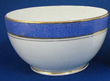 Cream And Sugar Blue Mottled Bands Gold Trim Creamer Radfords 1930s
