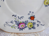 Rosina England Cup and Saucer With Plate Art Deco Stylized Floral 1948-1952