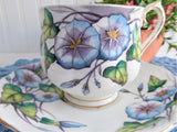 Royal Albert September Morning Glory Cup And Saucer Flower Of The Month 1940s