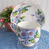 Royal Albert September Morning Glory Cup And Saucer Flower Of The Month 1940s