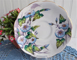 Royal Albert September Morning Glory Cup And Saucer Flower Of The Month 1940s
