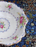 Royal Albert Petit Point Fan Shape Shell Dish Jam Candy 1940s English Bone China