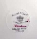 Royal Albert Cake Plate Prudence Pink Cake Server 1940s Flowers Polka Dots