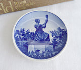 Butter Pat Pigen Mid Gulhornet Girl Horn Royal Copenhagen Teabag Caddy Denmark