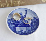 Butter Pat Pigen Mid Gulhornet Girl Horn Royal Copenhagen Teabag Caddy Denmark