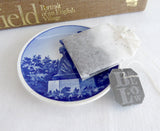 Butter Pat Pigen Mid Gulhornet Girl Horn Royal Copenhagen Teabag Caddy Denmark