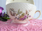 Royal Copenhagen Cup And Saucer Floral Frijsenborg Textured Porcelain 1950s