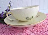 Royal Copenhagen Cup And Saucer Floral Frijsenborg Textured Porcelain 1950s