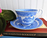 Blue Willow Cup And Saucer Royal Grafton Willow 1940s Teacup Bone China