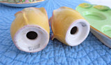 Royal Winton Grimwades Rosebud Salt Pepper And Tray Relief Molded Ware 1942-1950s