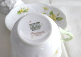 Shelley Dainty Primrose Cup and Saucer England Vintage Green Trim