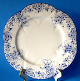 Shelley England Dainty Blue Salad Plate Sandwich Tea 1940s Tea Party