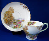 Shelley Heather Cup and Saucer New Cambridge England Landscape 1940s