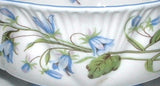 Shelley Dainty Harebell Cream Soup Cup and Saucer Large Double Handle Cup 1940s