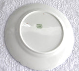 Shelley Bread Plate Gainsborough Floral Blue Trim 6 Inch Cake Plate 1950s