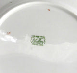 Shelley Bread Plate Gainsborough Floral Blue Trim 6 Inch Cake Plate 1950s