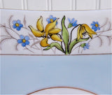 Shelley Sandwich Cake Plate Art Deco Vogue Mode Shape Floral 1940s Serving Plate