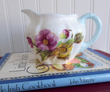 Shelley England Begonia Cream Dainty Shape Creamer Milk Vintage Blue Trim