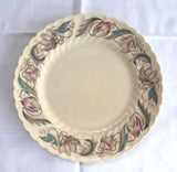 Susie Cooper Endon Ribbed Bread And Butter Plate Cake 1940s England Retro Tulips