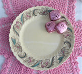 Susie Cooper Endon Ribbed Bread And Butter Plate Cake 1940s England Retro Tulips
