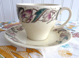 Cup And Saucer Susie Cooper Endon Teacup Retro Floral 1940s Crown Works