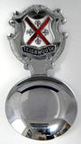 Tea Caddy Spoon Teignmouth Enamel Chrome Souvenir 1940-1950 Enamel Finial