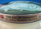 English Tea Tin Toffee Tin Reynold's Age Of Innocence Painting 1940s Vintage