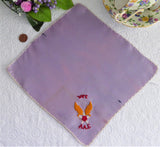 World War 2 A A F Sweetheart Purple Handkerchief 1940-1945 Air Force Wife Love Token