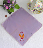 World War 2 A A F Sweetheart Purple Handkerchief 1940-1945 Air Force Wife Love Token