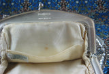 Whiting Davis Silver Mesh Purse Handbag 1940s Art Deco Evening Bag Elegant