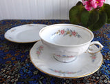 Winterling Mayerling Cup Saucer Plate Bavaria Pastel Floral 1940s Teacup Trio