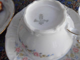 Winterling Mayerling Cup Saucer Plate Bavaria Pastel Floral 1940s Teacup Trio