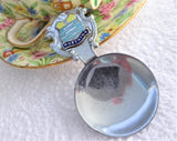 Vintage Tea Caddy Spoon Worthing UK Tea Scoop 1930s Souvenir Enamel 3 Fish