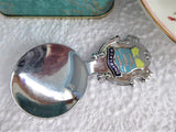 Vintage Tea Caddy Spoon Worthing UK Tea Scoop 1930s Souvenir Enamel 3 Fish