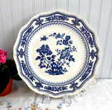 Dinner Plate Blue Transferware Masons Manchu Shabby Chippy Ironstone 1940s