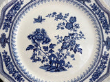 Dinner Plate Blue Transferware Masons Manchu Shabby Chippy Ironstone 1940s