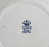 Dinner Plate Blue Transferware Masons Manchu Shabby Chippy Ironstone 1940s