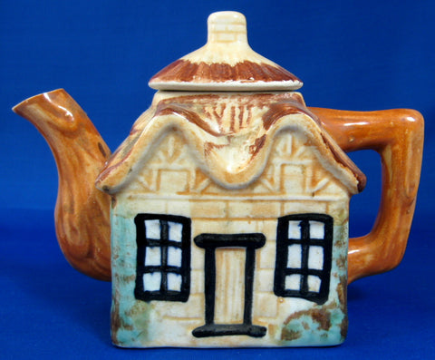 Cottage Ware Teapot Vintage 2 Cup Japan Thatched Cottage 1940s Cottageware