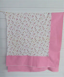 Tablecloth Pink Rosebuds 44 Inches Square Tea Cloth 1940s With 4 Pink Napkins