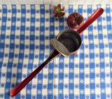 Original Red Paint Ricer Puree Long Handled Kitchen tool 1940s Vintage Gadget