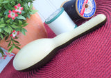 2 Tone Vintage Sock Darning Shaped Early Plastic Darner 1950 Sewing Tool Brown White