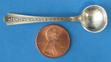 Vintage Art Deco Salt Spoon Sterling Silver Whiting Talisman Rose 1930s