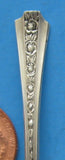 Vintage Art Deco Salt Spoon Sterling Silver Whiting Talisman Rose 1930s