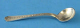 Vintage Art Deco Salt Spoon Sterling Silver Whiting Talisman Rose 1930s