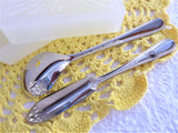 Toast Rack Breakfast Set 1940s Silver Plated English Attached Tray Dishes Spoon Spreader
