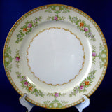 Salad Plate Occupied Japan Floral Yazaka 7.75 Inches Dessert Gold Trim 1945-1952